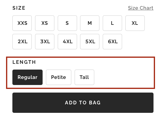 Sizing chart > — FIG Clothing